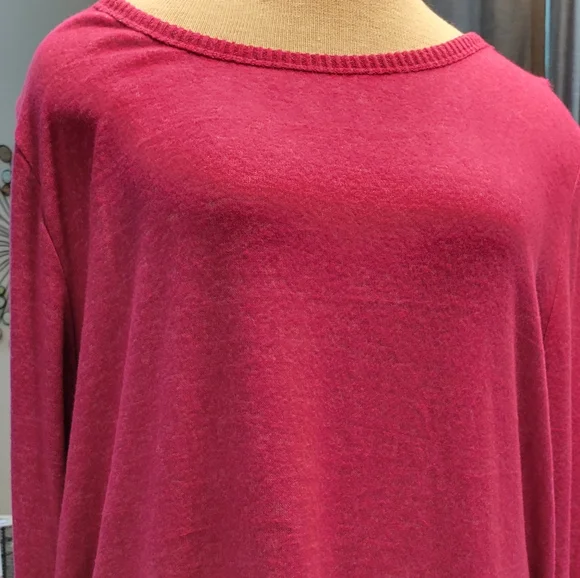 NEW Per Se WOMENS Pink Braided sides Sweater-SOZE 2XL - NWT - Picture 4 of 13